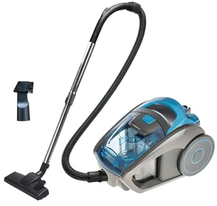 Qawner Beutelloser Staubsauger, 2500W Staubsauger Beutellos, Staubsauger ohne Beutel 15 kPa, Leise, mit HEPA Filter, Staubbehälter 1,5 L, kompakt und leicht, für Teppiche, Harte Böden, Tierhaare
