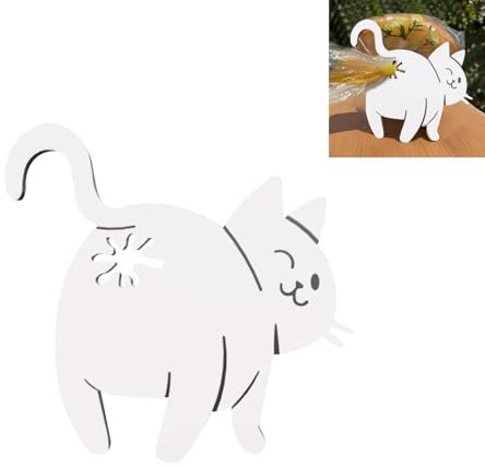 Cat Butt Bread Clip，Funny 3D Printed Bag Holder, Cat Shaped Bread Bag Clip – Novelty Kitchen Gadget for Cat Lovers, Squeeze and Lock Bread Bag Clips for Food Storage, Quirky cat Toys (1)