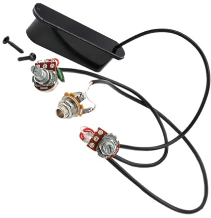 Abaodam Metal Shell Pickup für Akustik und Gitarren Hochsensitiver Tonabnehmer mit Einfacher für Musiker die Klare Klangqualität