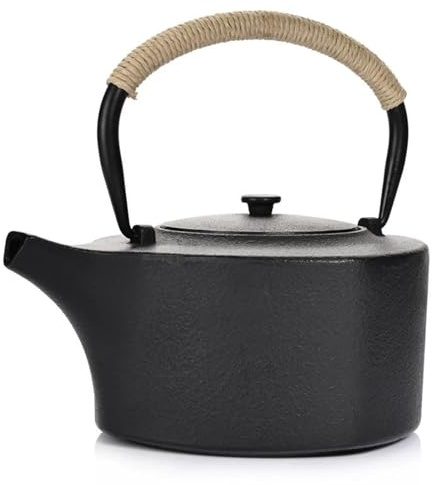 Juego De Té Para Adultos Juego Tetera Hierro Fundido Colador Acero Inoxidable 1.25 L Té Tetsubin Utensilios Kung-fu Juegos De Té Portátiles