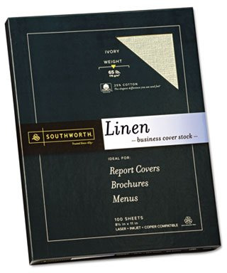 Southworth - SOUZ560CK - 25% Cotton Linen Business Cover Stock