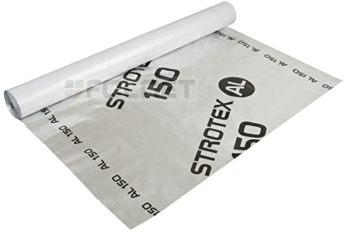 75m² Aluminium Dampfsperrbahn Strotex 150 AL Dampfsperre Dampfsperrfolie