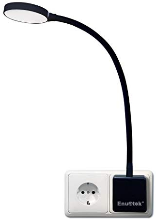 ENUOTEK Luce Notturna Lampada da Applique da Comodino LED Dimmerabile con Spina e Interruttore Tattile 4W 350Lm Luce 3000K 4000K 5000K Nessuna Funzione di Controllo Remoto Lot di 1