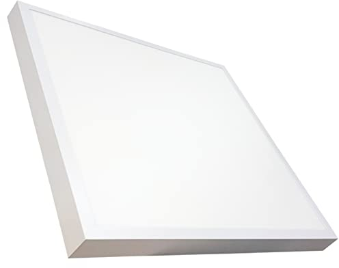 LED ATOMANT Plafoniera LED da Soffito Quadrata 60x60cm 48W, CCT (Selettore di Colore Bianco Caldo, Neutro e Freddo), 5500 Lumen, Driver incluso