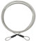 Câble Acier Recouvert Dispositif Antivol - câble en acier avec boucles, câble en boucle avec revêtement plastique antirouille, câble antivol pour salon jardin, mobilier terrasse, vélos. Longueur: 3m