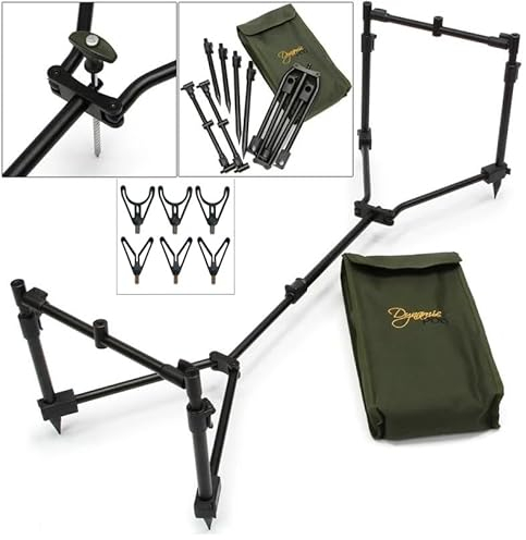 Premium Rod pod komplett faltbar mit Tasche und Rutenauflagen