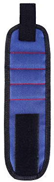 Starker magnetischer Magnet, Armbandtasche, Handgelenkstütze, Werkzeugtasche, Handarmbandtasche, Tasche, Schrauben, Bohrerhalter, Aufbewahrungstasche(Blue)
