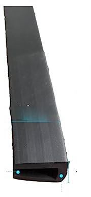 1/2/3/5 m U-förmige Gummistreifen-Schutzplatte, mechanische Dichtungskarte, Glaskantenversiegelung für Glas, Metall, Holz, Platten, 9,3 m