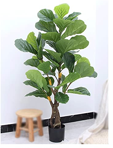 HASMI Künstliche Bonsai Die 80cm künstliche Ficus-Blatt-Ficus-Topfpflanze, die Nicht leicht zu brechen ist, hat EIN hohes Maß an Simulation, künstlicher Baum, grün. Künstliche Pflanze