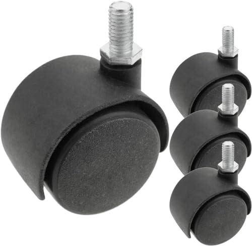 Kippen 1615X1 - Set mit 4 Lenkrollen 40 mm mit Gewindestift M8