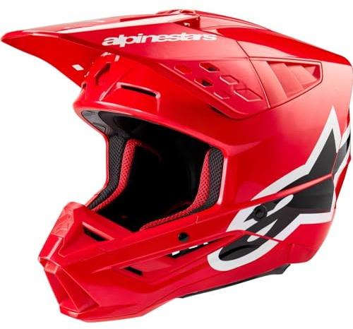 Alpinestars Motocross-Helm S-M5 Corp - Schwarz/Diva Pink/Glossy