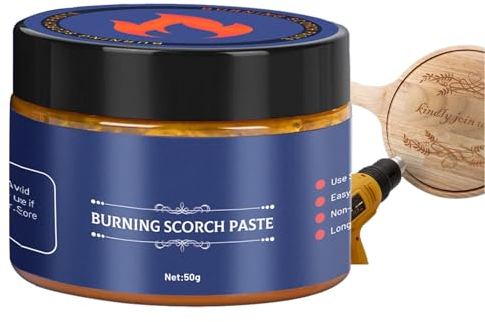 Scorch Wood Burning Paste for and Crafts, 65 g Camping Outdoor Wood Fabric Burning Gel? Pyrography Wood Paste for Artists, Drawing, Beginners, Crafts