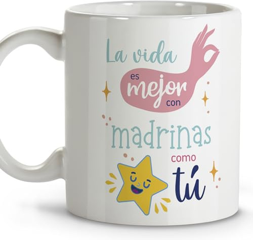 LolaPix Cadeaux Baptême Tasses à café Cadeau Marraine Cadeaux Marraine Tasse Céramique 330 ml FBA 2024