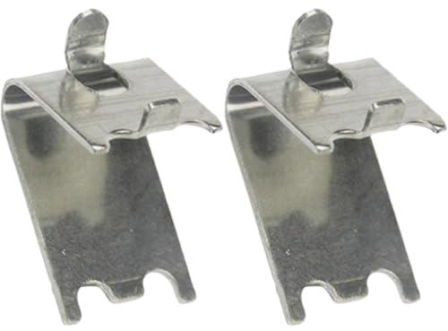 Kichvoe 2pcs Stainless Steel Refrigerator Shelf Clips Cooler Shelf Support Hooks Easy Installation Compact Design for Fridge Organization Storage