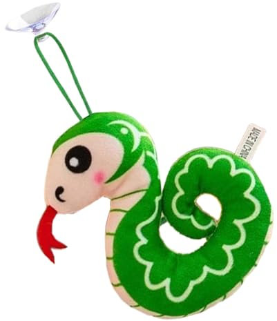 Gefüllte Schlangen-Plüschtiere, süße Schlangen-Plüschtiere - Tasche Schlüsselanhänger Schlange Jahr Plüschtier | Cartoon-bedrucktes Schlangen-Geldbörsen-Rucksack-Anhänger-Zubehör, Auto-Rucksack-Geldbö
