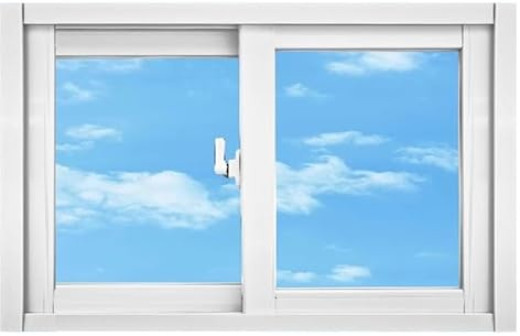 Aluminum Frame Window with Screen And Glass, Black White Locking Horizontal Sliding Window for Roof/ Garage/ Cargo Trailer/ Camper, Clear Ventilation Replacement Windows(White,30inx12in/76cmx30cm)