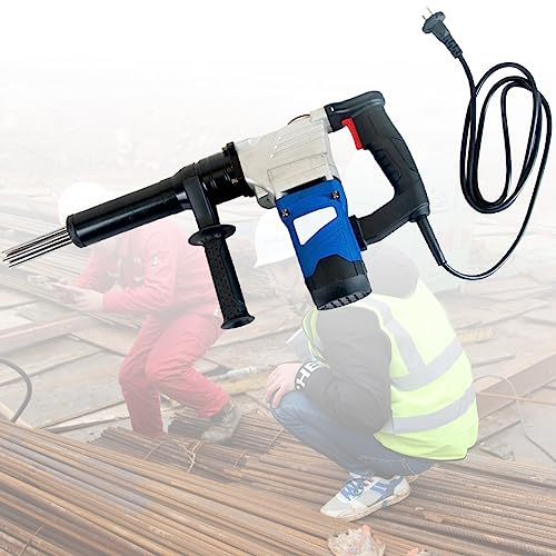 Handheld Electric Needle Scaler 1100W Hand-Held Electric Needle Scaler, Pneumatic Descaling Gun Needle Type Rust Remover Derusting Gun Welding Slag Cleaner Cleaning Machine