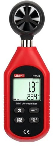 3S SuperSamaStore Mini Anemometro Digitale LCD UT363, Strumento di Misura e Controllo di Velocità dell'Aria e Gas, con Range 0-30 m/s
