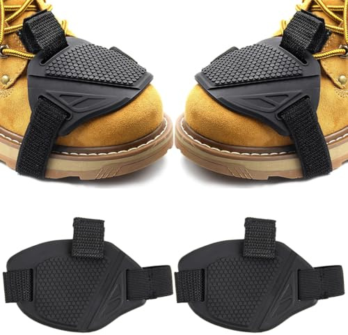 2 Stück Motorrad Schuhschutz, Motorrad Schuhschutz Stiefel Schalthebel Schuhabdeckung, Schaltschutz Motorrad Antirutsch Mit Gummisohle, Universelle Größe