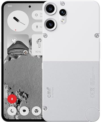 CMF Phone 2 Pro 128GB – 5G Smartphone mit 50MP Kamera und 20x Zoom, 6,77 FHD+ AMOLED Display mit 120Hz, 5000mAh Akku, Nothing OS 3.2 – Weiß