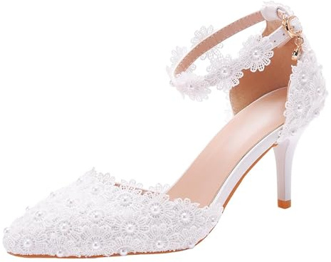 Slingpumps Escarpins à talons hauts pour femme Chaussures de mariage Chaussures Slingback Escarpins Sandales à lanières élégantes Sandales fermées Chaussures de danse Sandales pour femme avec talon