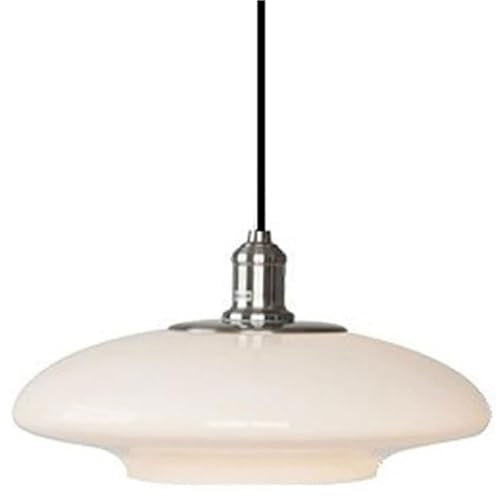 Bracket Light Ciotola Industriale a Forma di Latte in Vetro a Sospensione agricola Leggera Moderna e26/ Base Cucina Isola Luce Calda Corda Regolabile a Testa a Testa Singola Lampada a Sospensione per
