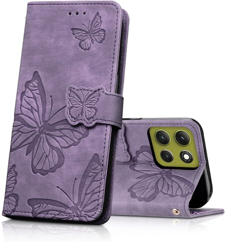 CXTcase Cover per Motorola Moto G86 5G Flip Caso Custodia con stand Custodia in Pelle con Fessura per Carte per Motorola Moto G86, Viola