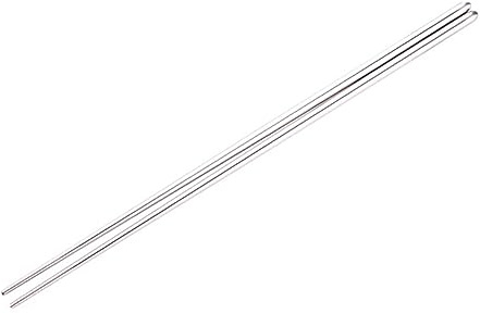 1 Palillos Par de 14 de Largos Inoxidable, Pulgadas Acero