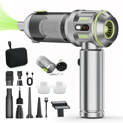 Focenat Aspirapolvere senza fili,20000Pa Aspirapolvere auto con display,4 in 1 Aspirapolvere Auto Portatile,3 Velocità,Rimozione della polvere con un solo tocco,per Auto Casa Ufficio Peli Domestici