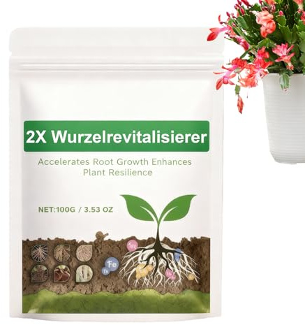 Polvere per il Radicamento delle Piante,100 Grammi Fertilizzante Organico Potenziatore,Booster per Piante - Per Orchidee, da Giardino e Coltivazioni in Acqua o Terreno