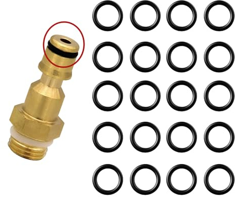 20Pcs O-Rings Rubber Washers,Rubber O-Rings for Pressure Washer, Seals Rubber Seals Gaskets for Automotive Faucet Pressure Washer Plumbing Air or Gas Repair K2 K3 K4 K5 K7 K4 (5mm ID)