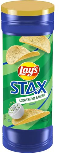 Lay's Stax Sour Cream & Onion Potato Crisps 5.5 oz