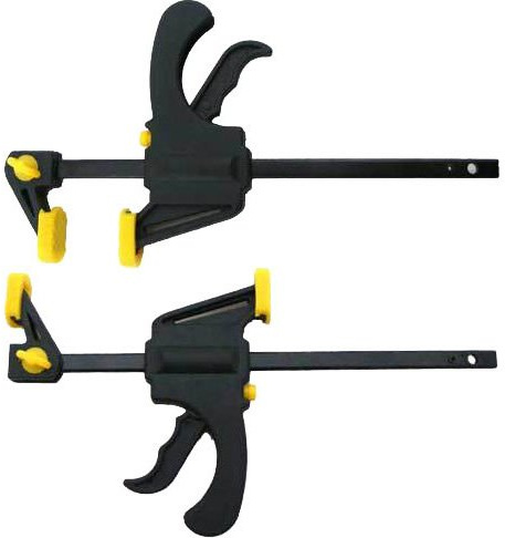Am Tech 2 X 100mm (4) Quick Ratchet Bar Clamp & Spreader Set Tool 4(100mm). Reversible Jaw.