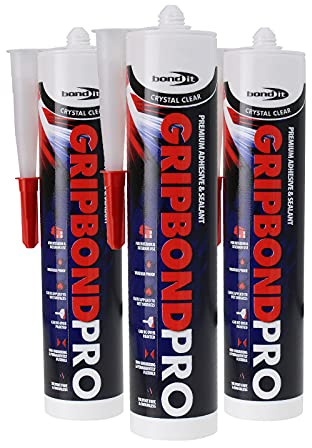 Bond-It BDMSPCL GB Pro Advanced Polymer Sealant (3 Pack) - Crystal Clear