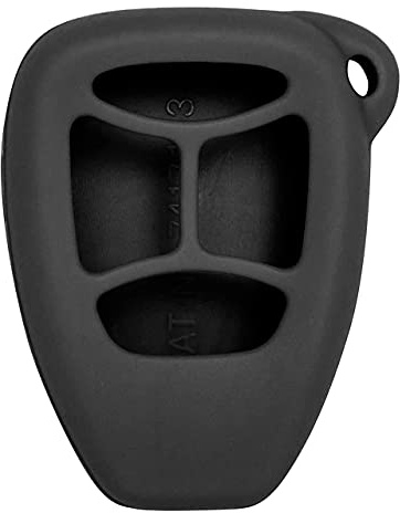 Keyless2Go Replacement for New Silicone Cover Protective Case for 4 Button Remote Keys with FCC KOBDT04A - Black