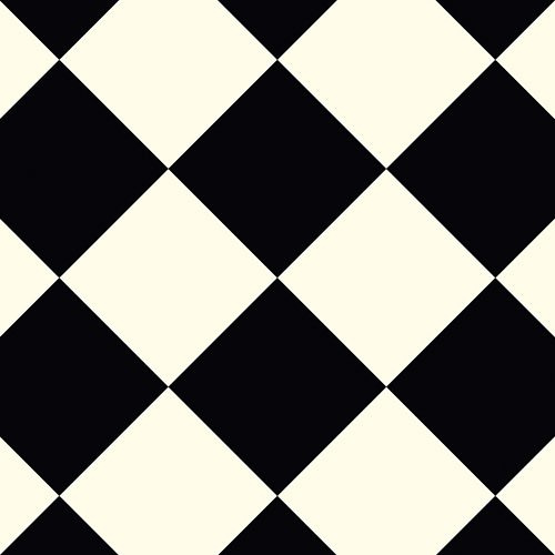 York Black and White Diamond Pattern Vinyl Flooring | Foam Backed | Bubblegum & Liquorice Range (4m x 2m)