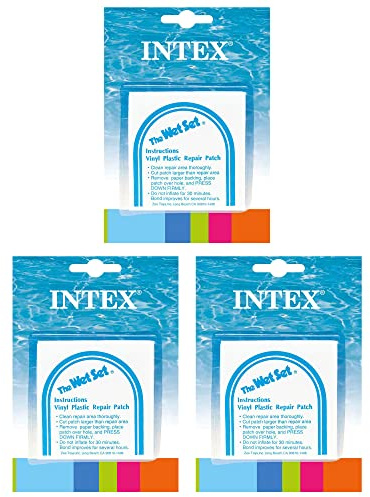 Intex Flicken, Vinyl, für Schwimmbecken, zum Reparieren von Schwimmbecken