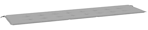 vidaXL Gartenbank-Auflage Grau 200x50x3 cm Oxford-Gewebe