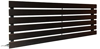 King Black Electric Horizontal Radiator 440mm (h) x 1250mm (w) - 500w Single Heat Element (Pre-Filled)