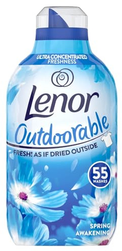 Lenor Outdoorable Fabric Conditioner Spring Awakening 55 Washes, 770ML - Ultra Concentrated Freshness- 100% Recycled Bottle
