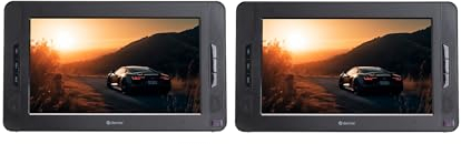 Denver Lecteur DVD Portable Voiture - 10'' - Deux écrans - Chargeur de Voiture - Carte SD et Port USB - Télécommande Incluse - MTW1098