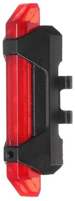 BARAC Luz Trasera para Bicicleta Recargable USB, 5 LED Potente Faro Trasero Bici, Muy Luminoso y Fácil de Instalar, Luces Máxima Seguridad Ciclismo (Rojo)