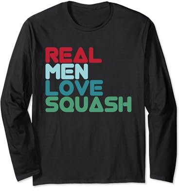 Real Men Love Squash Squash Player Langarmshirt