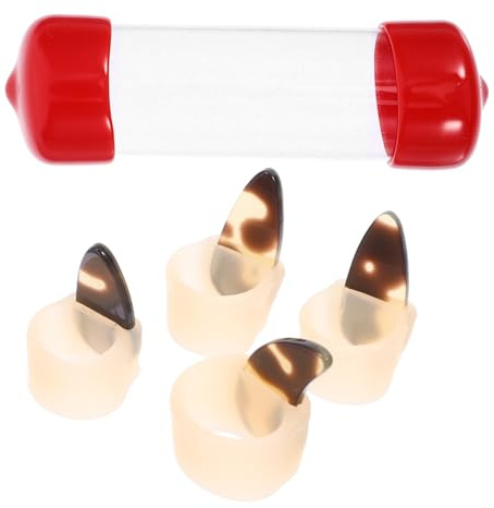 GLSTOY Silikon Guzheng Nagelschutz Soft Fingerkappen Klein für Kinder 4-7 mit Nägeln Langlebig Formstabil Guzheng Zubehör für Finger Nagelschutz Beim Spielen