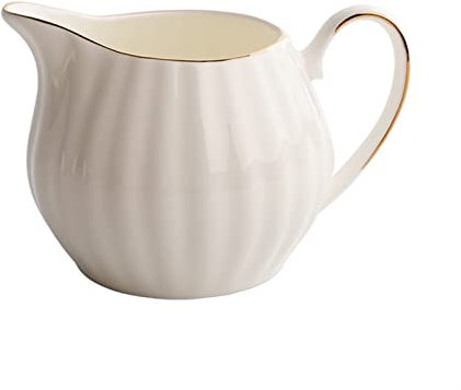 Piatto Biancheria di latte in ceramica bianca Brocca e teiera Caffettiera Caffettiera Accessori CoffeeWare Bella Pomeriggio Tea Latte Pitcher Cup Piatti