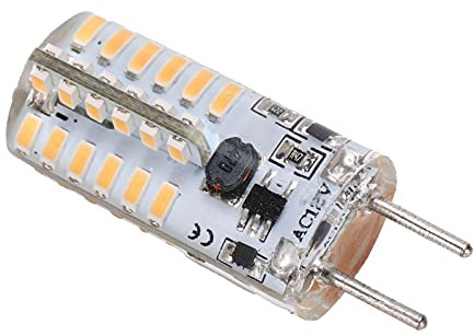 WOHPNLE 2 Pin Capsule Lamp Bulb, 3w 300lm Gy6.35 Halogen Lamps 360 Degree Light Distribution LED Silicone Bulb for Chandeliers Ceiling Lamps Home Lighting