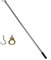 Asta di trazione per scale, in acciaio inox, kit di sistema di trazione per mansarda di ricambio per funi di corda, asta di prolunga da 101,2 cm