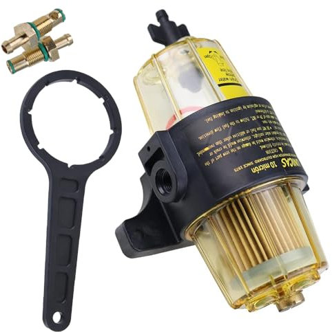 Kacepar Diesel-Kraftstofffilter-Wasserabscheider-Set, Dieselmotor-Kraftstofffilter, Wasserabscheider, Ersatz kompatibel mit Yacht-Benzinmotor