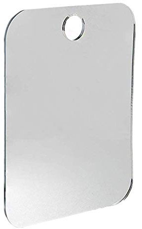 Fog-Free Travel Mirror - Fogproof Shatterproof Shower mirror - Portable Wall Hanging Shower Mirror Anti Fog Shower Mirror Bathroom Fogless Mirror Washroom Travel Silver Convenient and nice