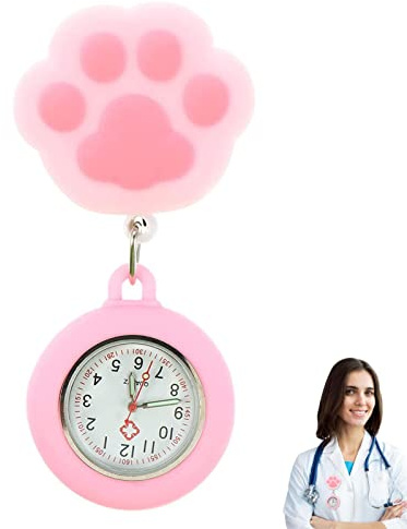 Reloj de bolsillo | Reloj de enfermera elástico | Relojes de solapa colgantes con clip de cronometraje preciso | Relojes de bolsillo para enfermeras para hombres y mujeres, enfermeras y médicos, Reloj